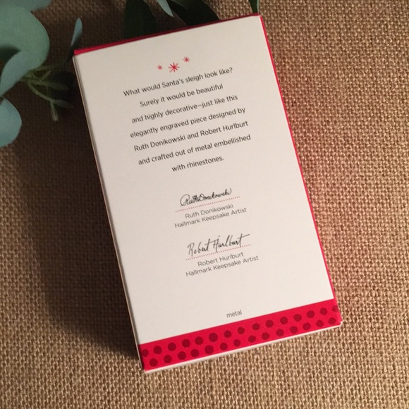 NIB Vintage 2013 Hallmark Santa’s Sleigh Ornament - Picture 8 of 10